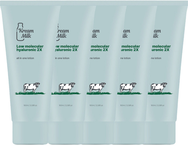 크림밀크 저분자 히알루론산 올인원 로션, 5개, 100ml