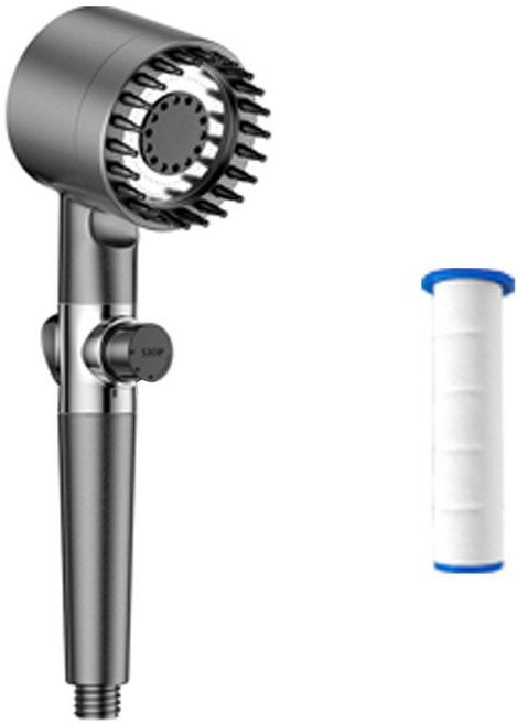 샤워기필터 여행용샤워필터 베트남 다낭 태국 방콕 해외여행샤워기, 샤워기본품+필터1개입, 1개