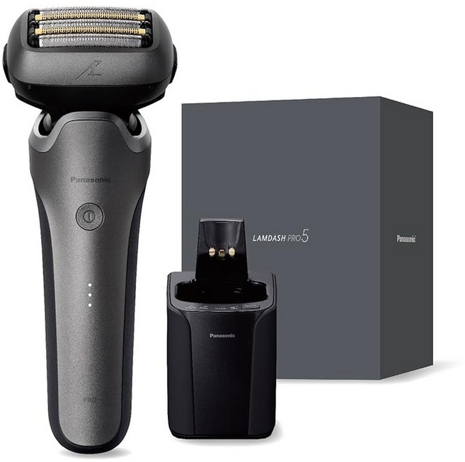 파나소닉 멘즈 면도기 람대쉬 PRO 5중날 전동 면도기 람대쉬 AI⁺ 전자동 세척 충전기 ES-L571U-S 티타늄실버, 상세페이지 참조, 상세페이지 참조