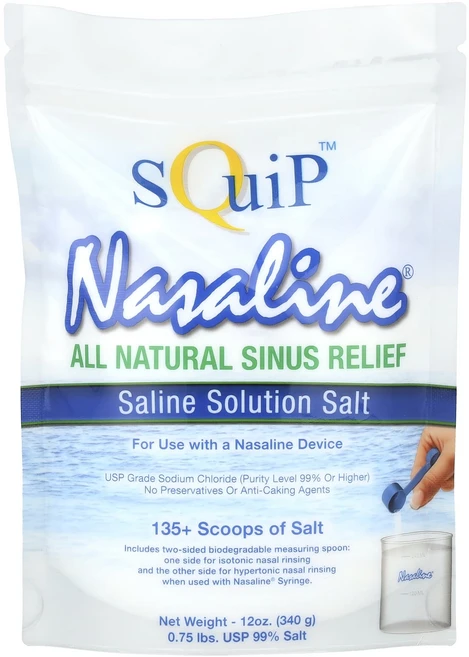 Squip Nasaline 식염수 용액 340g(12oz), SquipNasaline식염수용액340g12oz - 쿠팡