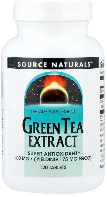 Source Naturals 녹차 추출물 500 mg 120 타블렛, 1개, 120정 - 쿠팡
