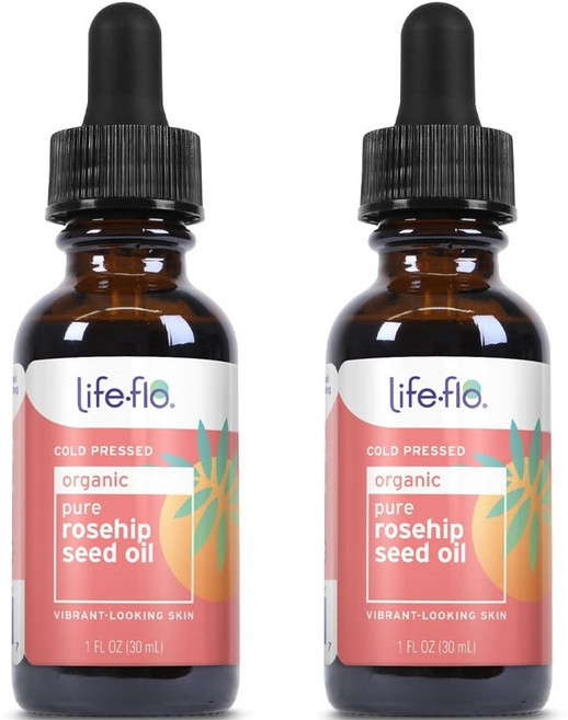 라이프플로헬스 퓨어 로즈힙 씨드 오일, 30ml, 2개