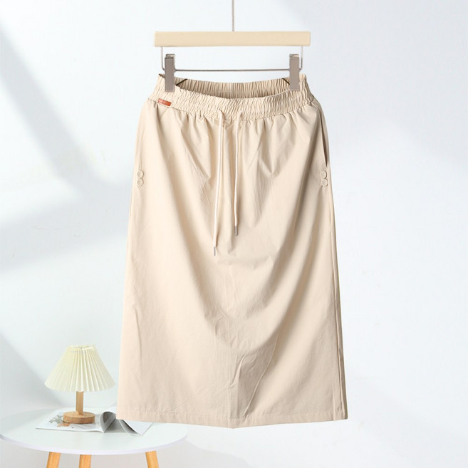 애니진 여성 7부 여름 아이스 밴딩 치마 HS09
