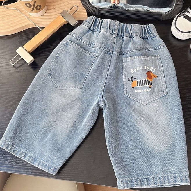 루비키즈 아동 남아 여름 간절기 굿데이 7부 청바지 A147