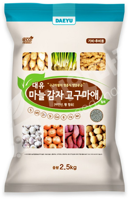 대유 마늘감자고구마애 2.5kg 구근작물 토양개량제 웃거름 복합비료, 2.5L, 1개