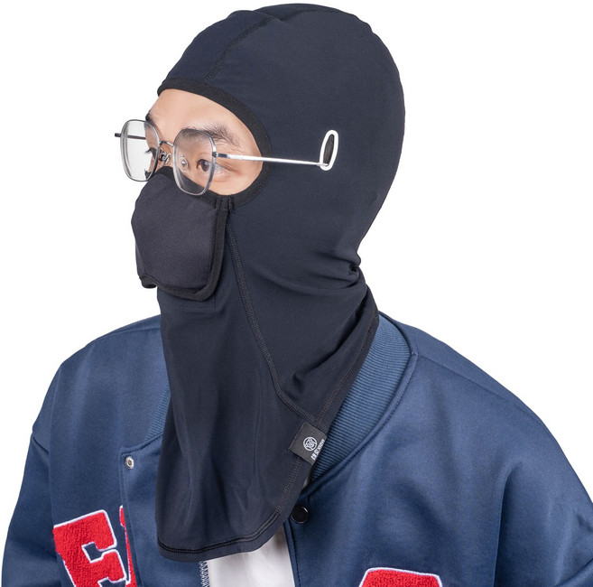 오토바이 안경 김서림방지 바라클라바 초봄 라이딩 얼굴 마스크, 1개, L