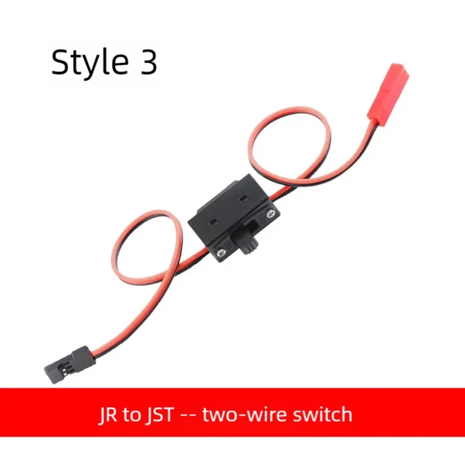 FUTABA JR R252 RC 스위치 자동차보트비행기 용 범용 커넥터 DIY 모델 내구성 방수 업그레이드 액세서리, [01] JR three-wire switch