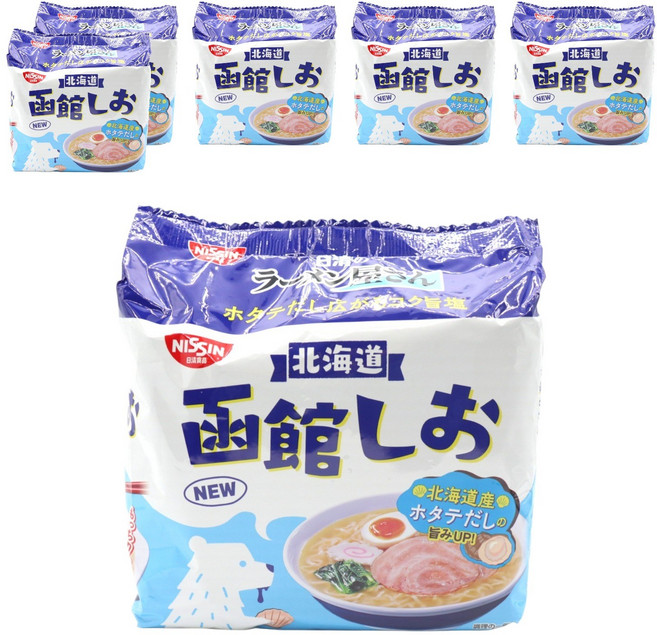 日清 拉麵屋 函館鹽味 5入, 6個
