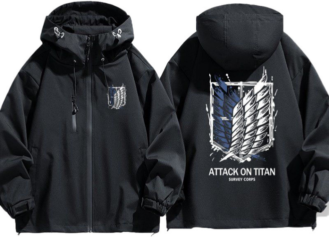 ZCBV진격의거인 자유의날개 바람막이 진격거굿즈 재킷 조사병단ZCBV