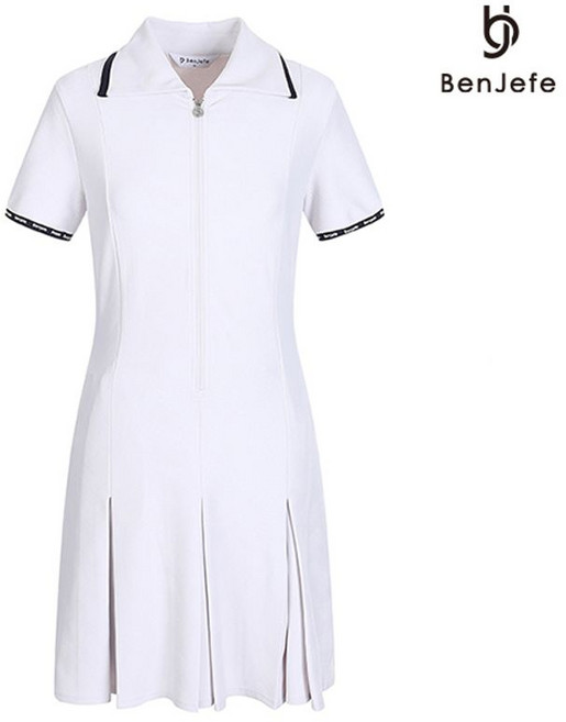 벤제프 여성 지퍼형 카라 원피스