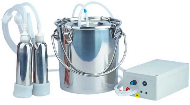 가축 유축기 우유 착유기 염소 젖소 기계 낙농 젖짜기, 양 6kg(플러그인형-전동직접흡입)