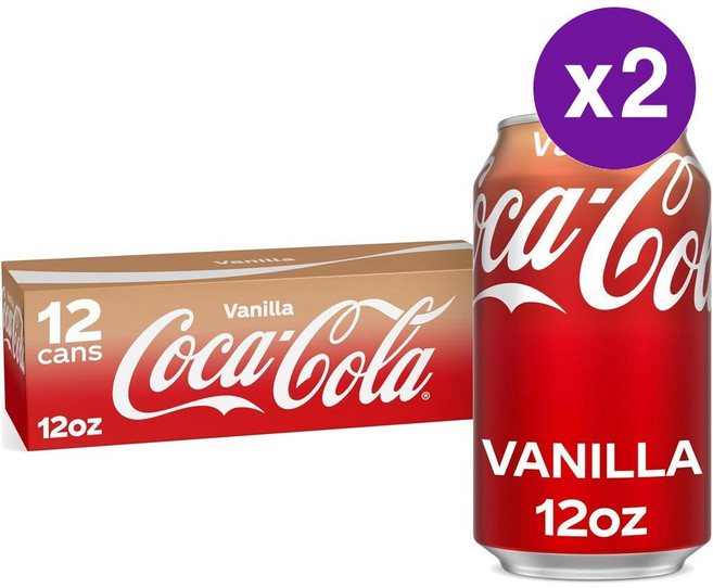 코카콜라 미국 코크 바닐라 355ml 24개 Coca-Cola USA Vanilla