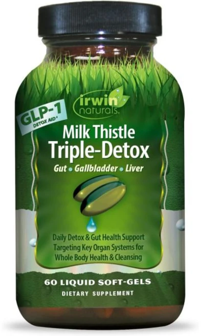 Irwin Naturals Milk Thistle Triple-Detox — Advanced & Detox Support 60 Liquid Softgels, 60정, 1개 - 쿠팡