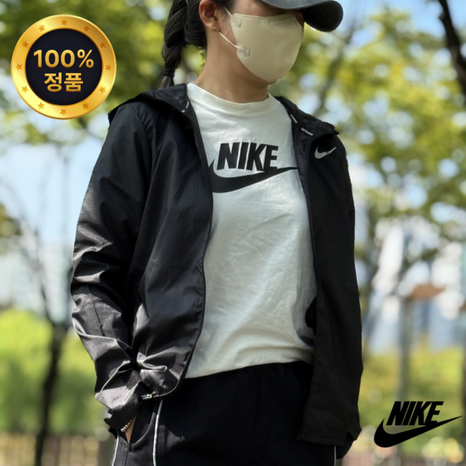 [국내매장판 AS가능] 나이키 우먼스 바람막이 윈드브레이커 우븐 자켓 블랙 DM6180-010