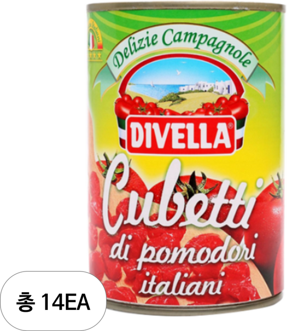 디벨라 꾸베띠 토마토 다이스, 14개, 400g