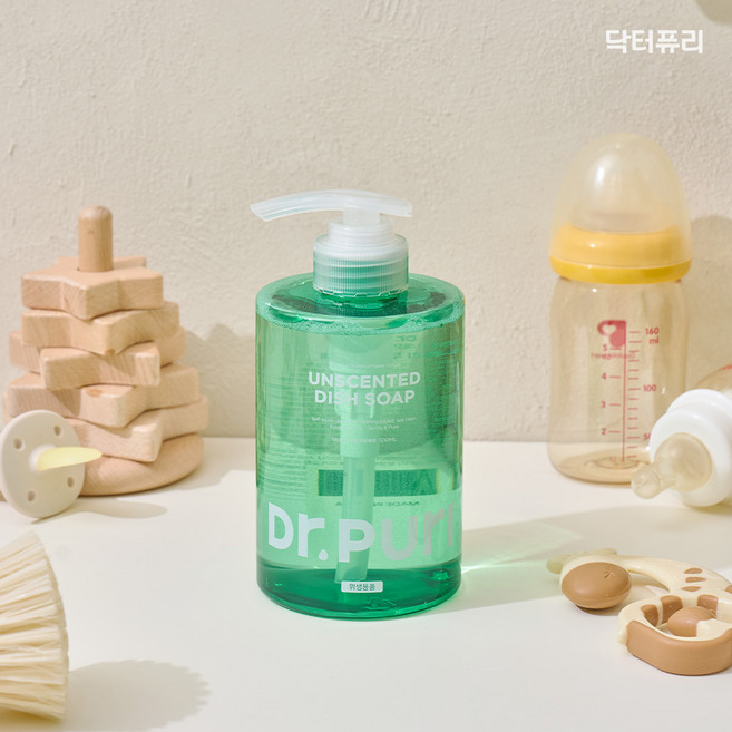 닥터퓨리 무향 주방세제 500ml 알러젠프리 과일세척용, 1개