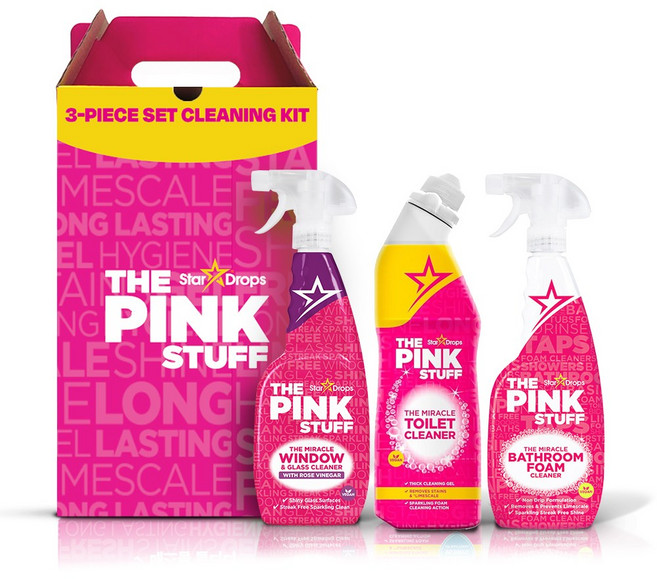 핑크스터프 욕실3종 변기세정제+배스룸폼클리너+윈도우클리너, 1세트