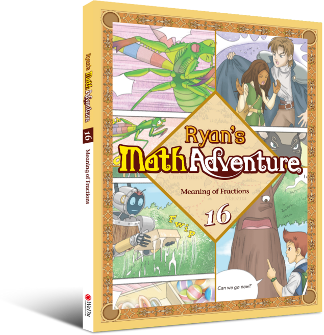 [영어 원서] Ryan's Math Adventure 학습만화 시리즈 (초등수학), 16 - 분수의 의미