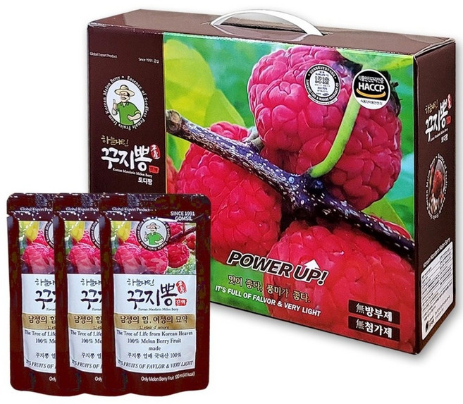 곰실푸드 하늘내린 꾸지뽕 진액 100% 국내산 꾸지뽕 열매 발효 효소, 30개, 100ml