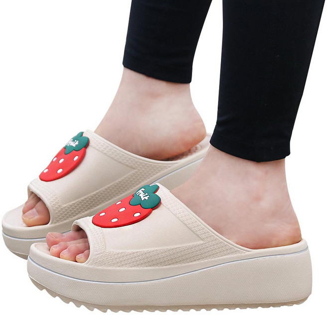 레이시스 여성 키높이 슬리퍼 통굽 쿠션 실내화 아쿠아슈즈 샌들 젤리 신발 스베리