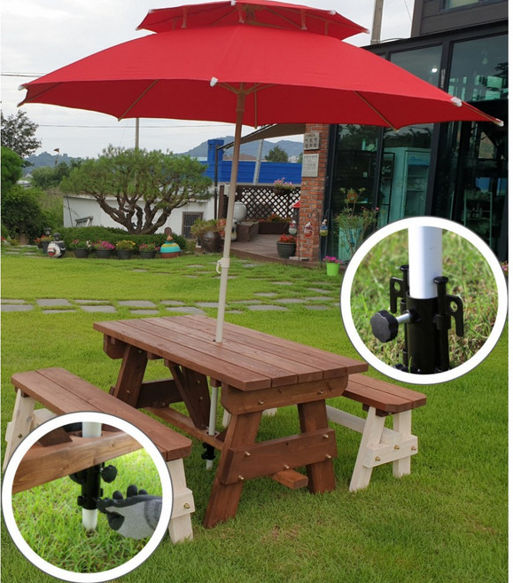 파인힐 파라솔 고정대 거치대 받침대 지지대 폴대, 블랙