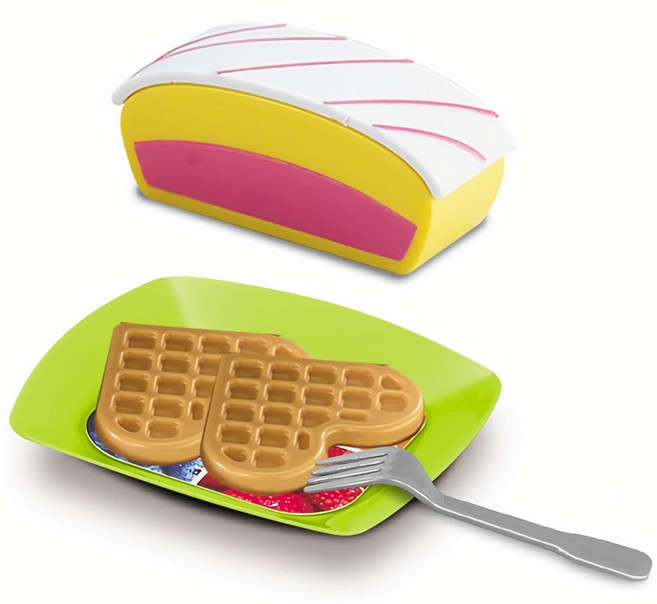 장난감 주방 놀이 소꿉 소품 역할 아기 어린이집 와플세트, 1개