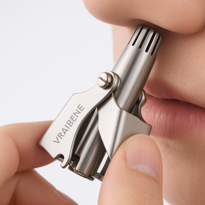 브레베네 수동 코털 제거기 트리머, 1개, 실버