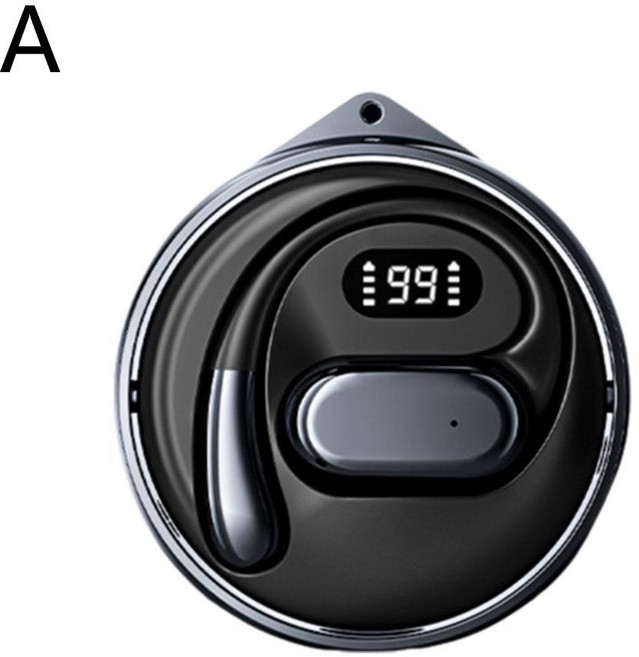 노이즈 캔슬링 디지털 디스플레이 폰 번역 Ai 이어폰 셋 D88 블루투스, A, bla