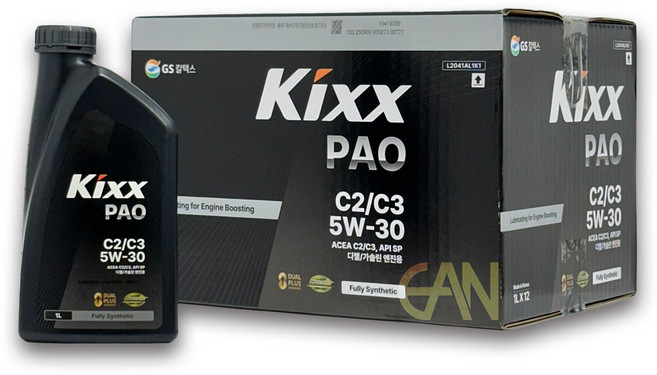 [두원몰]킥스 가솔린/디젤 엔진오일 PAO C2 C3 5W30 1L, 2개
