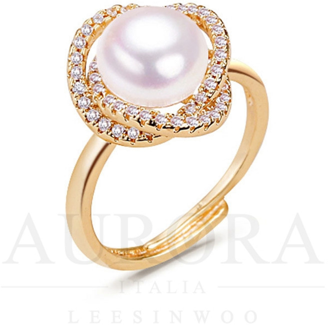 10mm 천연 담수 명품브랜드 진주반지 BAN-2445