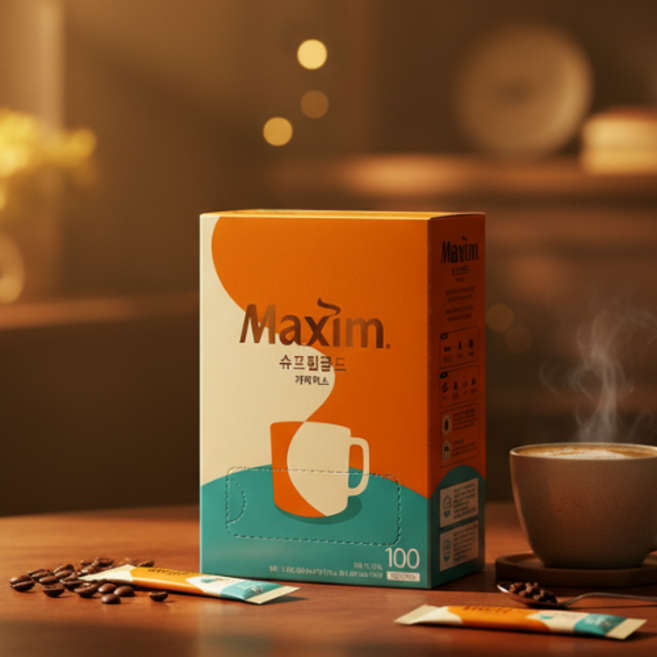 맥심 슈프림골드 커피믹스 100입, 14g, 100개입, 1개