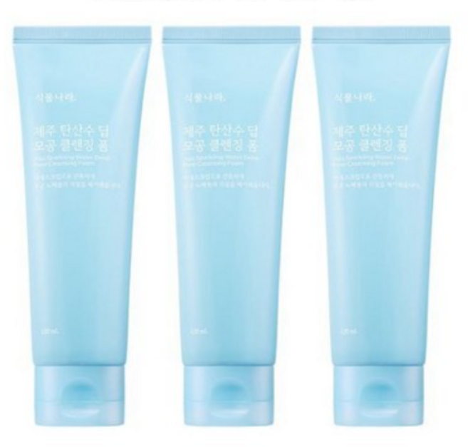 식물나라 제주탄산수 딥 클렌징폼300ml, 360ml, 1개