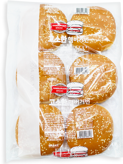 삼립 참깨햄버거빵 50g, 36개