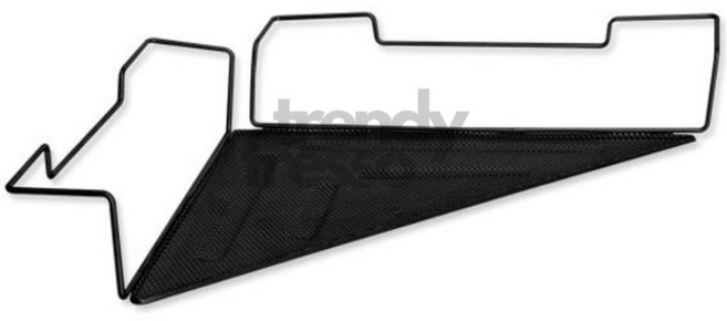 데스크 사무용품 화분보관 파티션 메탈 선반 코너랙, 블랙, 1개