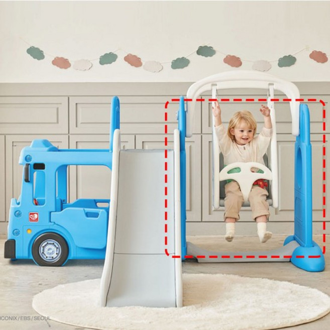 NEW 타요버스미끄럼틀 그네옵션 리뉴얼제품 (*미끄럼틀 별도구매), 1개, 타요연결그네