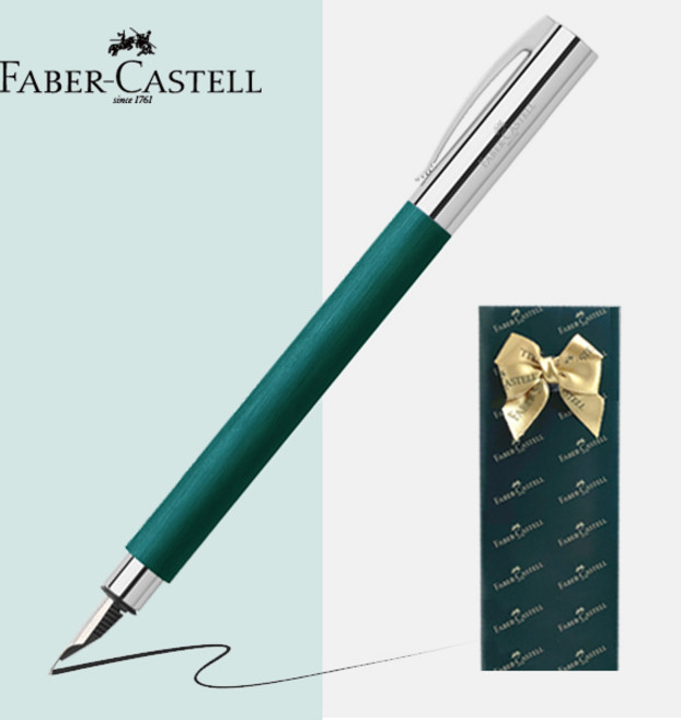 파버카스텔 만년필 엠비션 [무료선물포장], 소프트 틸 블루, EF촉(가는촉)