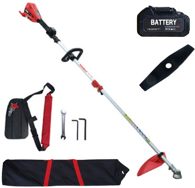 KMGRAND 충전 무선 예초기 KMB-3040 전동 벌초기계 4Ah 배터리 포함 세트, 1개