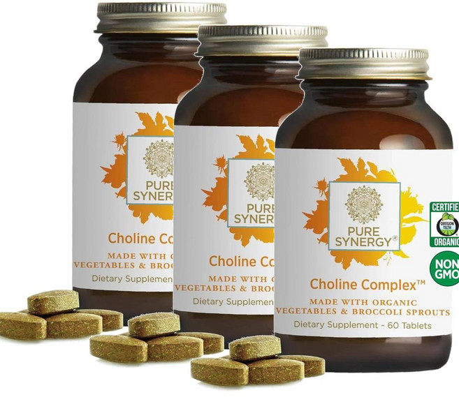 퓨어시너지 콜린 컴플렉스 채소 브로콜리 스프라우트 PURE SYNERGY Choline Complex, 3개