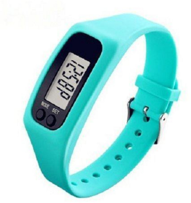 無品牌 多功能計步器 電子計數器 手錶 手環, 1個, 藍色