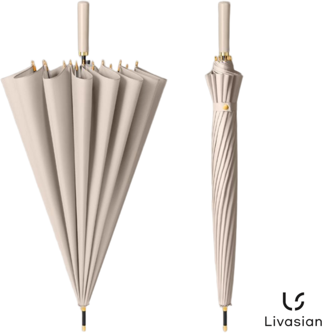 리바시안 장대형 원터치 자동 장우산 강풍 방풍 대형 우산