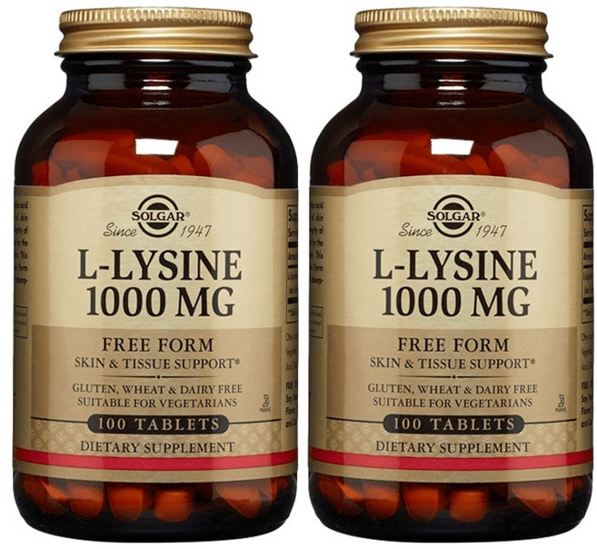 솔가 L-라이신 1000mg 타블렛, 100정, 2개