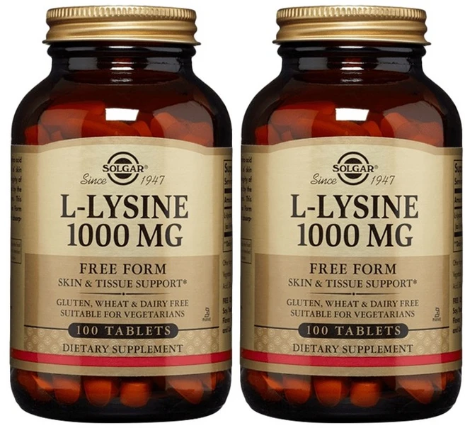 솔가 L-라이신 1000mg 타블렛, 100정, 2개 - 쿠팡