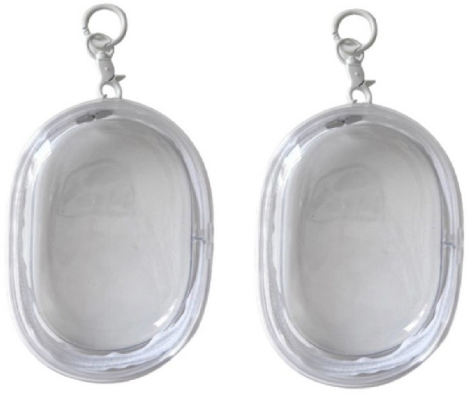 그린맆 1+1 미니 PVC 투명 파우치 키링