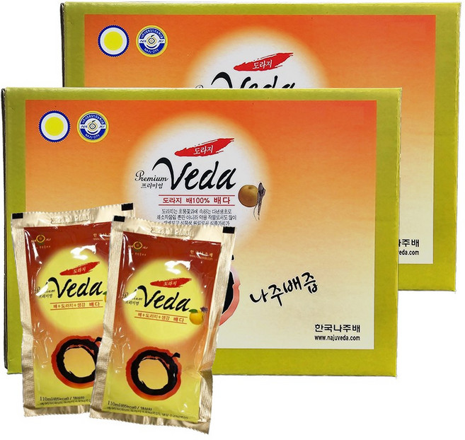 배다 프리미엄 나주 도라지 배즙, 110ml, 100개