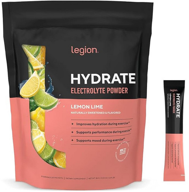legion 水合電解質 檸檬萊姆 86g, 4.3g, 20入