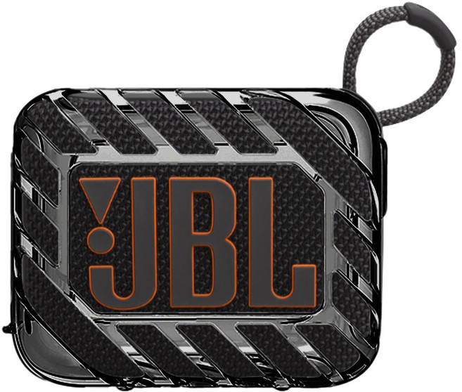 스냅케이스 JBL GO 4 케이스 투명 젤리, 투명블랙