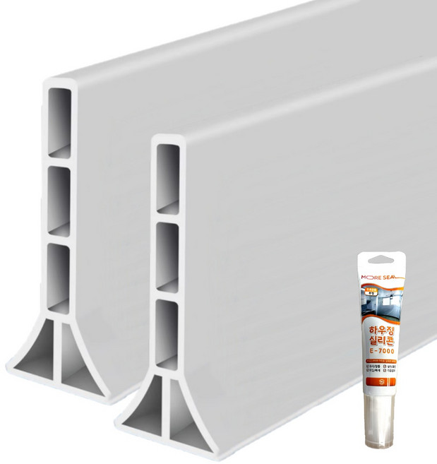 디피하우스 높이 10cm 워터가드 물막이 1M, 화이트, 2개