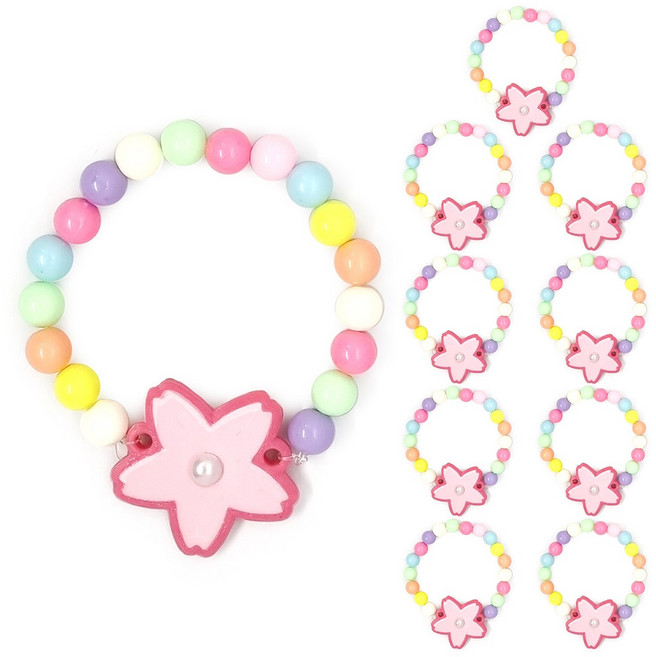 벚꽃팔찌만들기x10개 DIY모아 봄만들기, 분홍