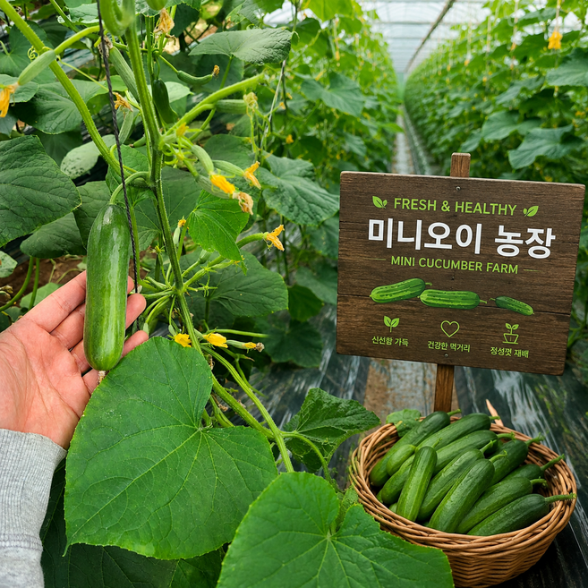 ((대국민 할인))국내산미니오이 아삭한식감국내산미니오이, 1박스, 3kg