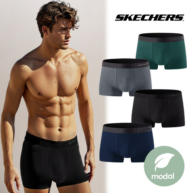 스케쳐스 남자 심리스 모달 드로즈 팬티 4장세트